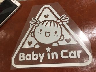 Baby on board reflective stickers