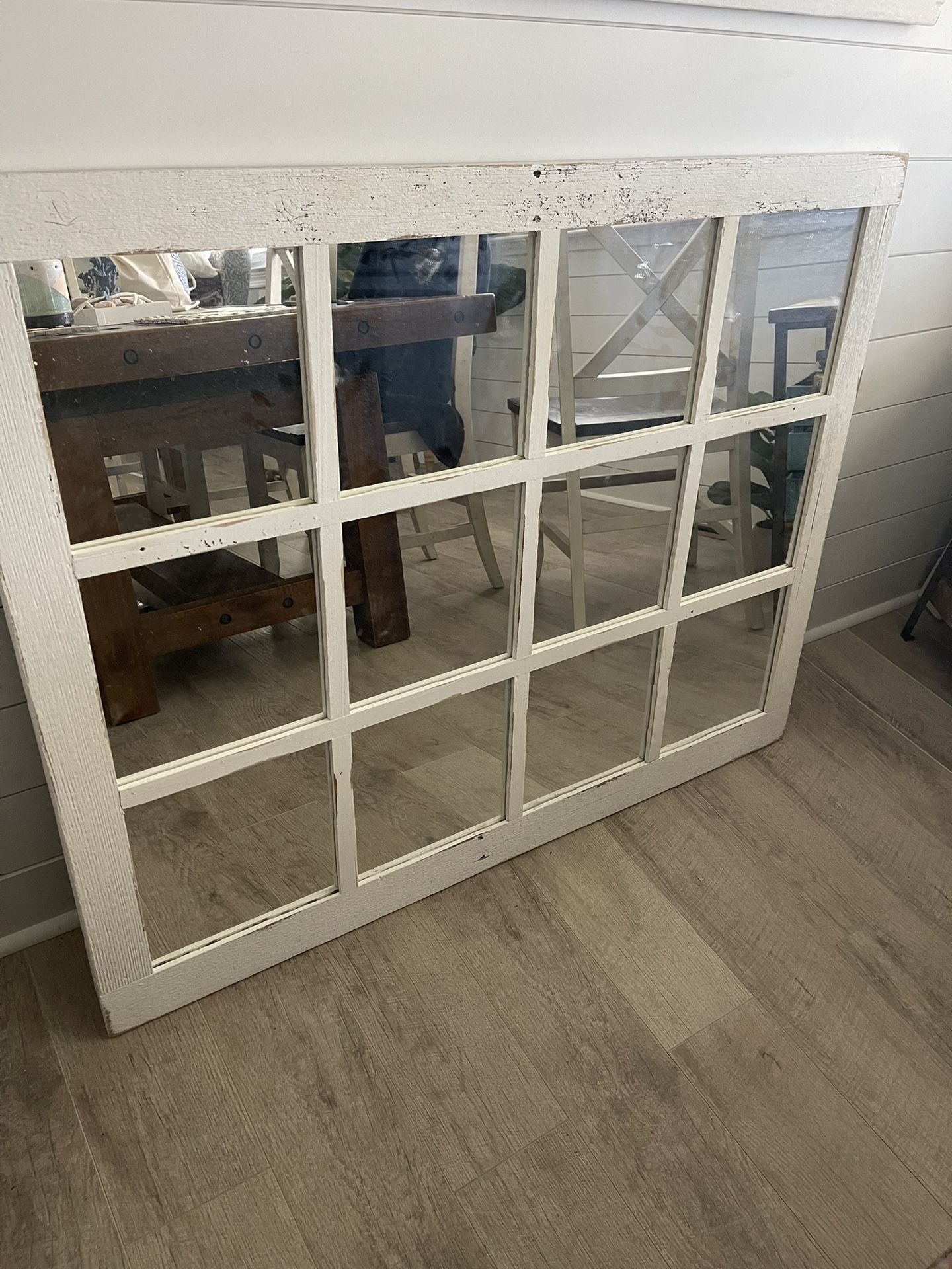 Extra Large Window Pane Mirror 