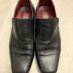 Base London Black Leather Dress Shoes
