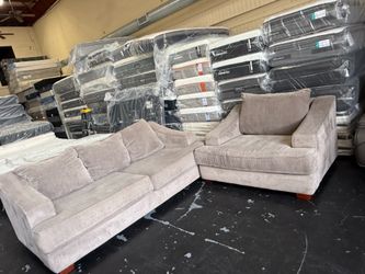 Fabric sofas sets 2 pieces