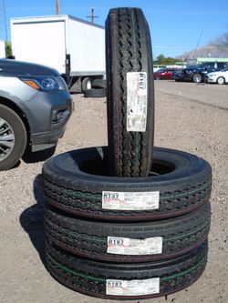8R19.5 New Bridgestone R187 Metro Radial 12 Ply Tires