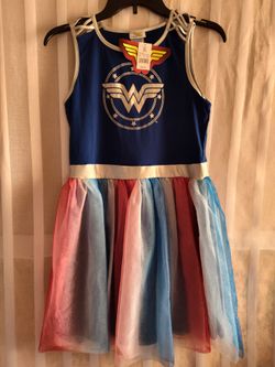 Girls size XL Wonder woman dress Halloween costume