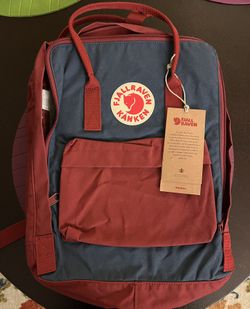 Brand New Fjallraven Kanken Backpack - royal blue/ox red