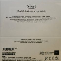 Ipad 9th Generation Wifi Brand New Sealed