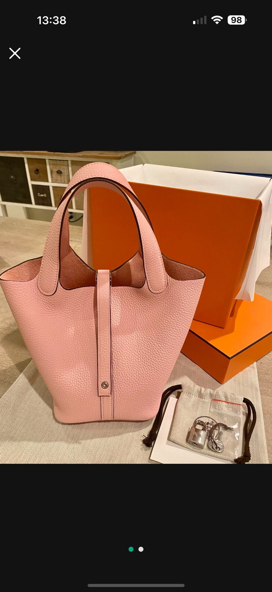 Authentic NEW HERMES Picoton 18 Tote Bag