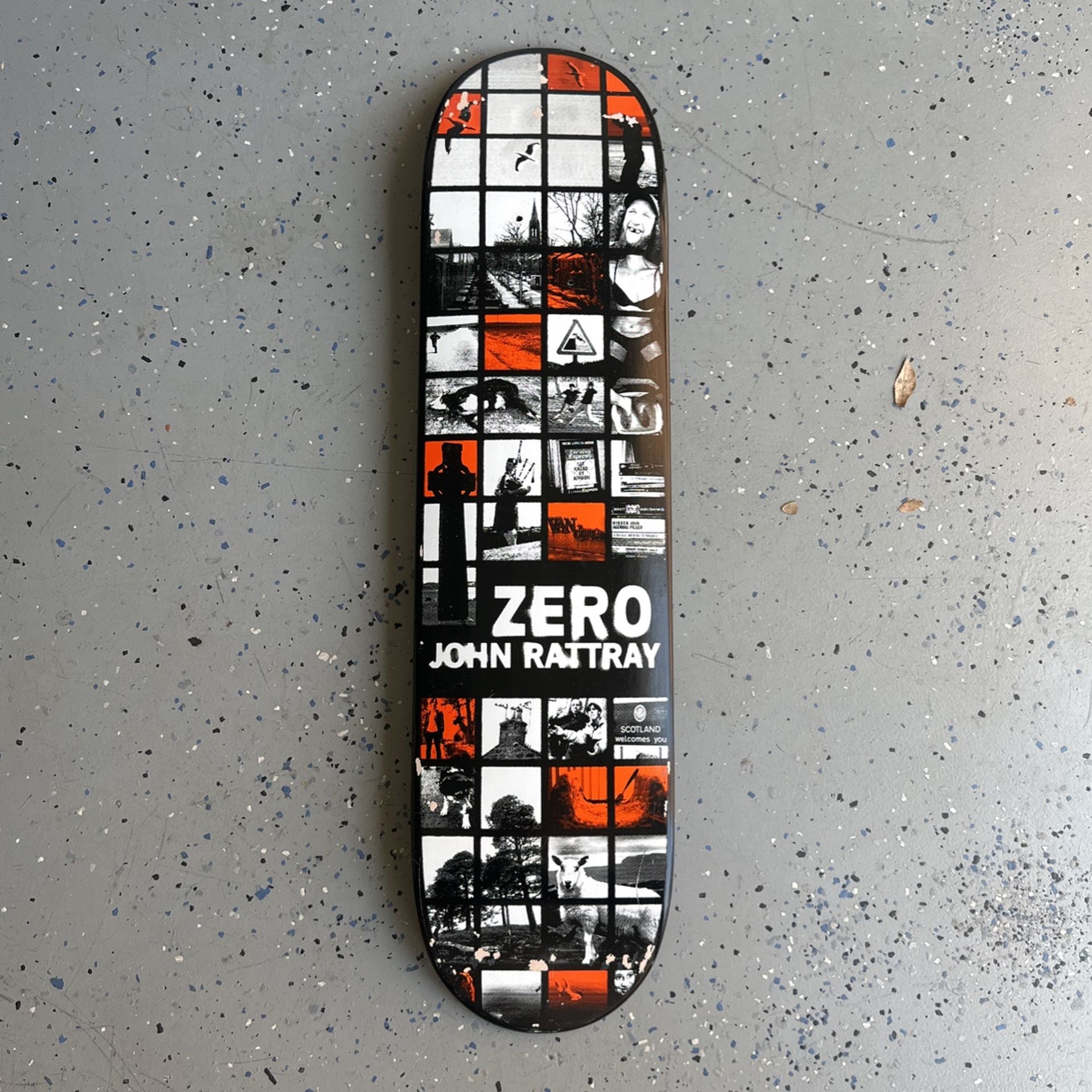 ZERO SKATEBOARD DECK JOHN RATTRAY