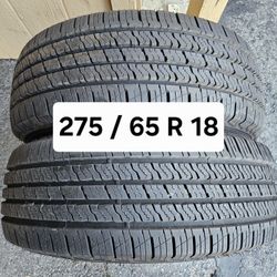 LT 275 / 65 R 18 (2) TIRES LEXANI 