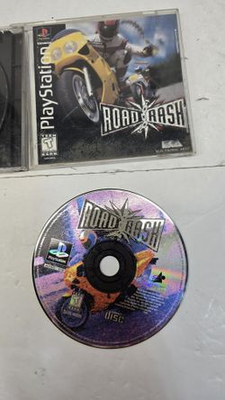 PS1 Playstation Video Games Retro Road Rash Vintage Sony Man Cave Manual and disk only!!!