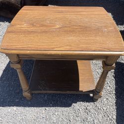 Wooden End Table Stand