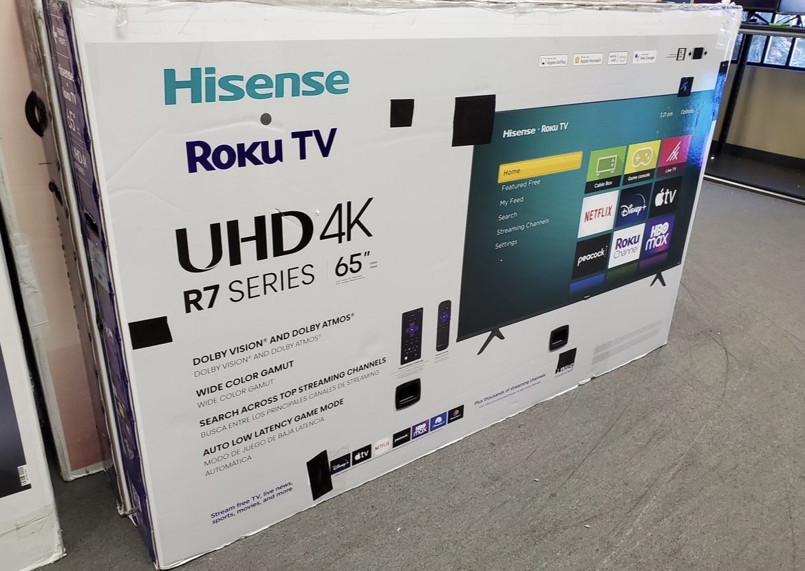 Hisense 65” 4K Roku Smart Tv