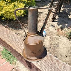Antique copper pitcher