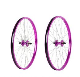 29" HARO LEGENDS BMX WHEELSET - SEALED - DOUBLE WALL - PURPLE

