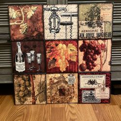 Vintage Wine Wood Wall Decor 