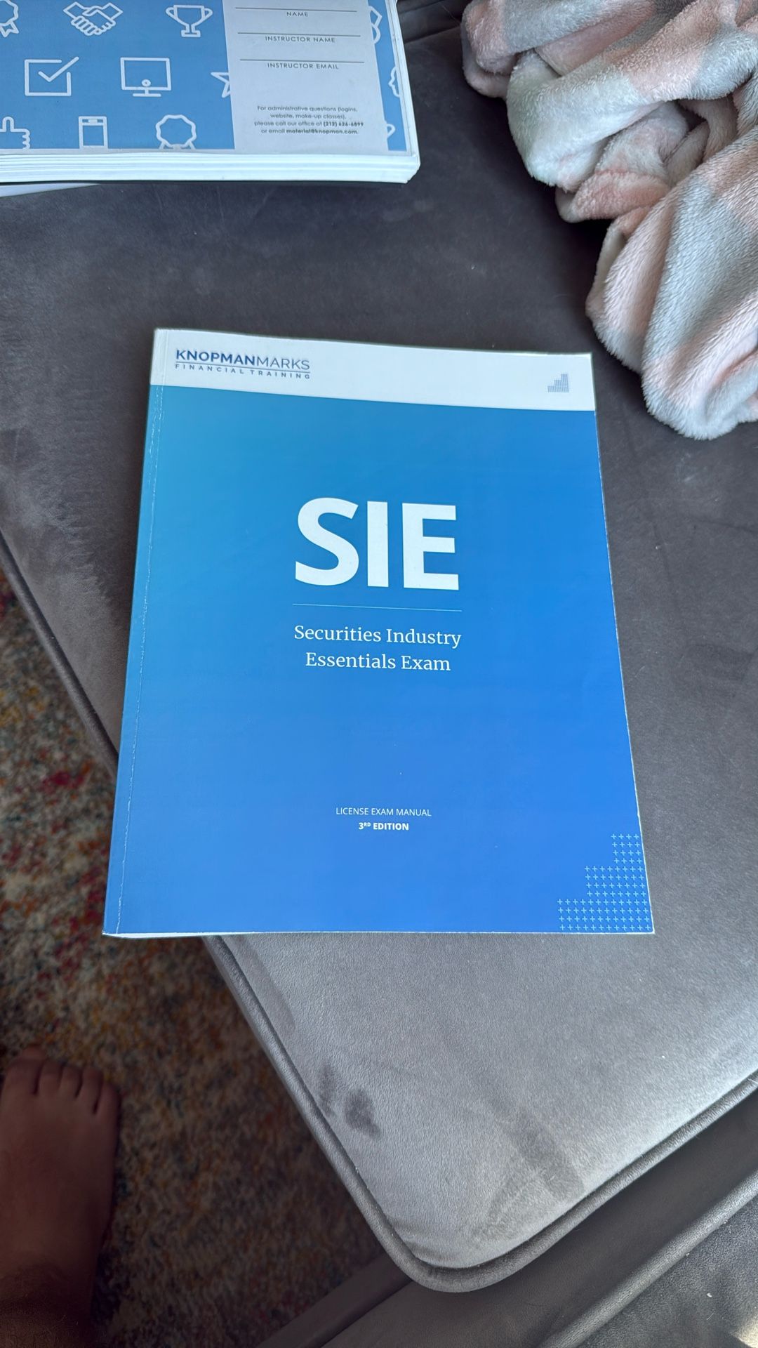 Knopman Marks Securities Industry Essentials Exam License Exam Manual 3rd Edition