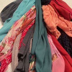 $10 Or Trade - Take All Warm Winter Scarfs, Shawls, Wraps All For $10
