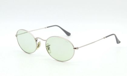 Ray-Ban RB3547 Oval Evolve Sunglasses 003/71 54-21 Silver Green Photochromic