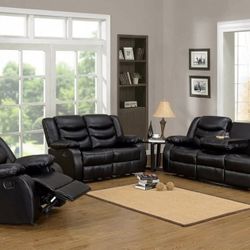 🚨🚨PRICE is Real !!!!$1625 Sofa loveseat & chair Recliner sets delivery available!!Order Now!!!!

