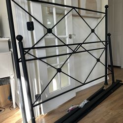 FREE! Black Metal Queen Bed Frame 