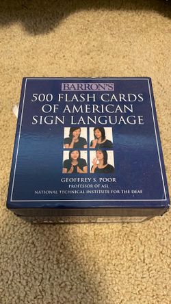 500 ASL flash cards