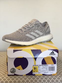 Adidas Pureboost Reigning Champ Grey Running Shoes CG5330 Mens 9.5