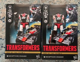 Hasbro Transformers Age of the Primes Decepticon Crasher Figure Lot (2)