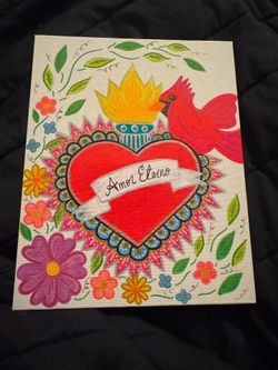 AMOR ETERNO - hand painted