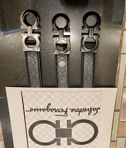 Brand new ferragamo belts sizes 30-42 available in chrome, dark chrome, black and gold