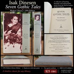 Isak Dinesen – Seven Gothic Tales – 1994 Modern Library Hardcover