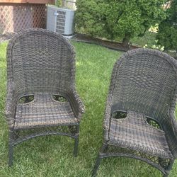 Two beautiful Wicker Patio Chairs