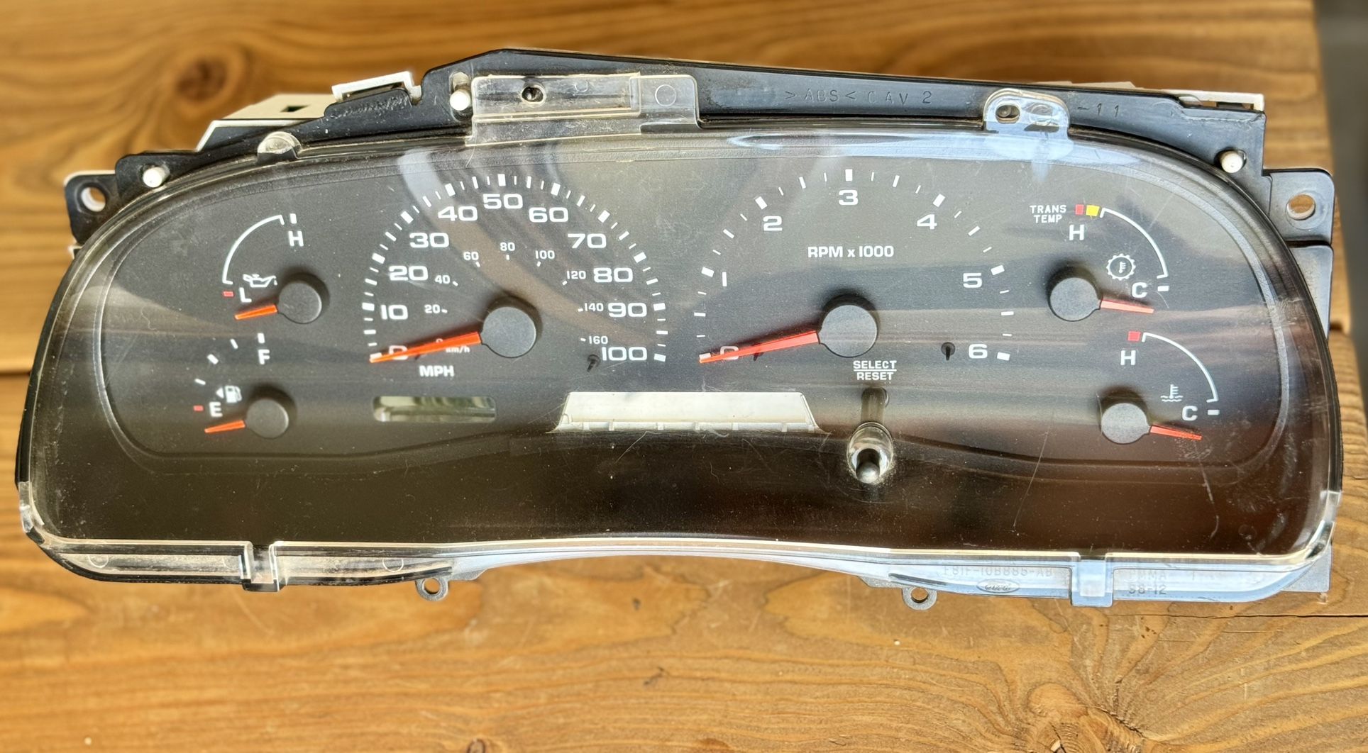 Ford Instrument Gauge Cluster