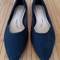 ❤️ NEW! TIME AND TRU , Ladies Memory Foam Black Slip On Flats! 🌼 Size: 10 