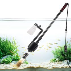 Aquarium Gravel Cleaner Kit, 6 in 1 Electric Fish Tank Vacuum 
