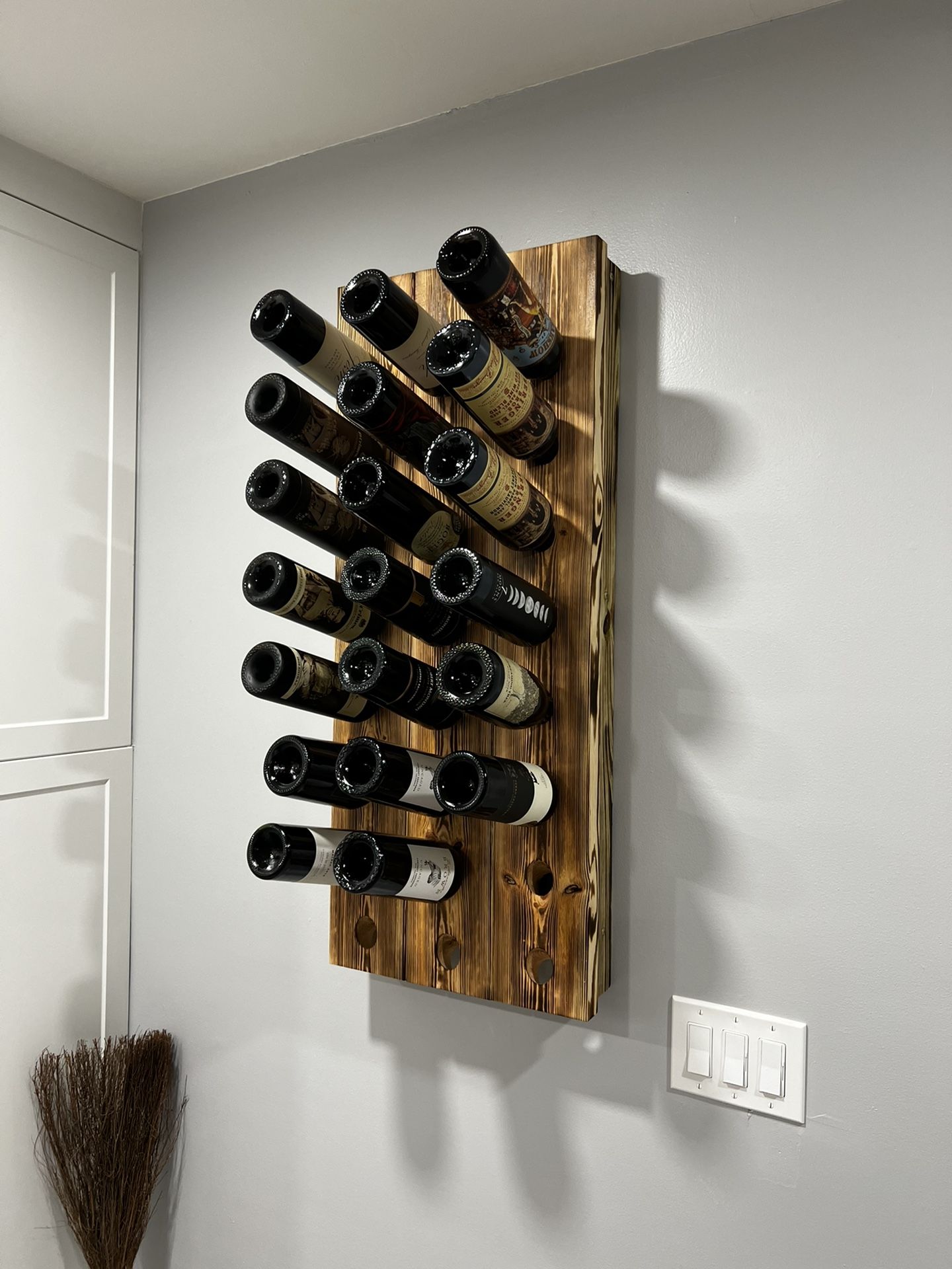 Rustic Wooden Wine Rack