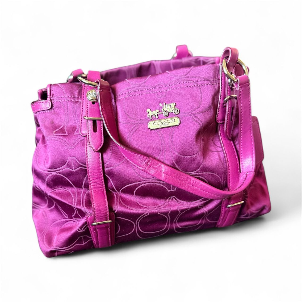 Authentic Coach Mia Signature Carryall Shoulder Bag