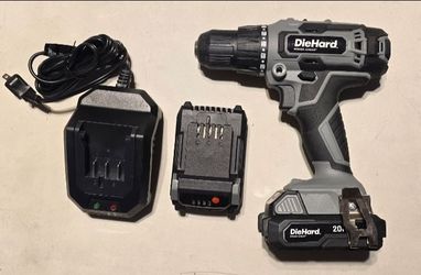 "NEW!" DieHard 20V Cordless Drill Driver DH80003 (PLUS 1 "FREE" NEW BATTERY