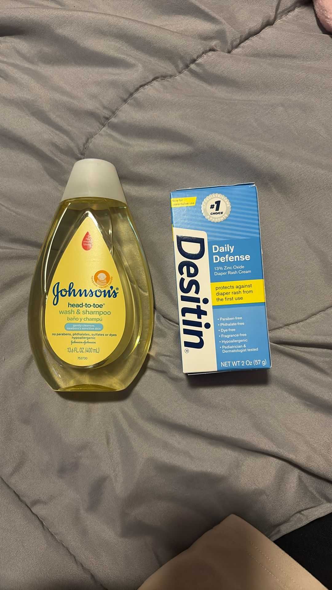 johnson’s wash and shampoo desitin