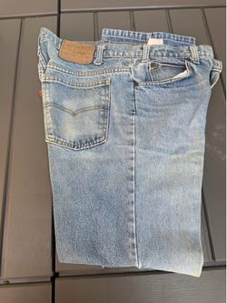 Vintage Levi’s Orange Tab 517 USA Made Distressed Faded Denim Jeans W36 L32