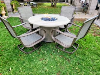 5 piece patio fire pit set