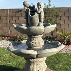 New Water Fountain Made Out Of Cement Perfect Gift 
