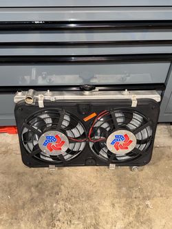 240sx s13/14 radiator & fan set up