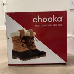 Chooka Sz 7 Women’s Winter Snow Boots Faux Fur Lined Comfortable Waterproof Rain