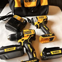 📌DEWALT ATOMIC 20-Volt MAX Lithium-Ion Cordless Combo Kit (2-Tool) with (2) Batteries, Charger) PRECIO FIRME NO MENOS👉$145