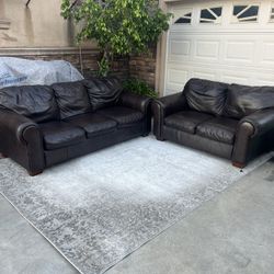 Leather couches