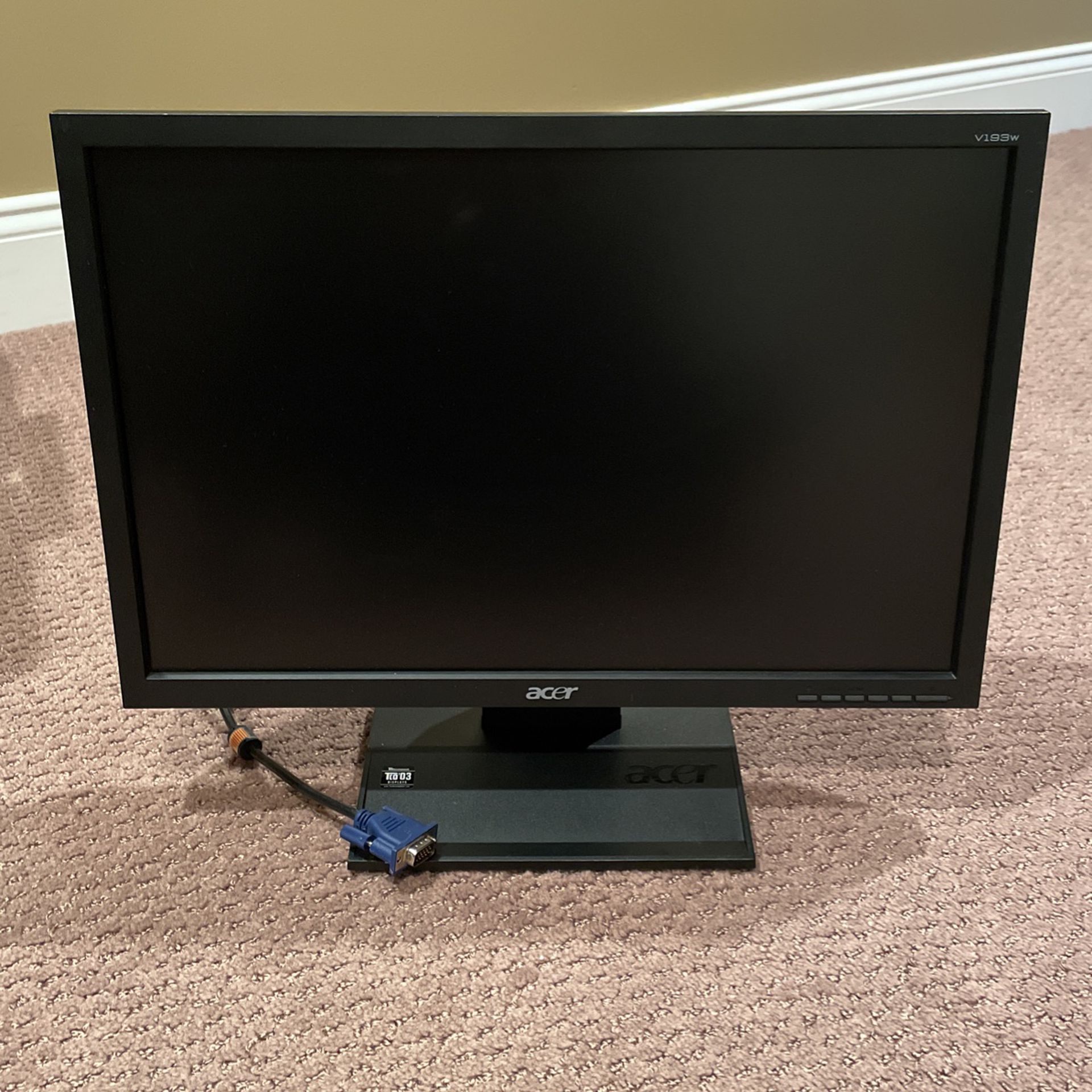 Acer V193W 19" Widescreen LCD Monitor