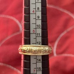 Fashion Gold Chunky Ring Size 6