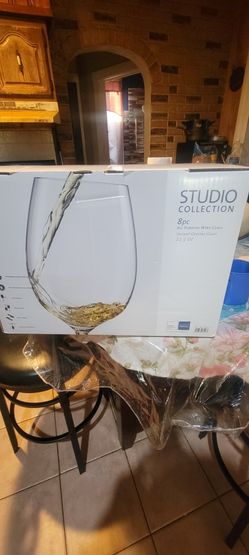 8pcs Studio Collection tritan crystal wine