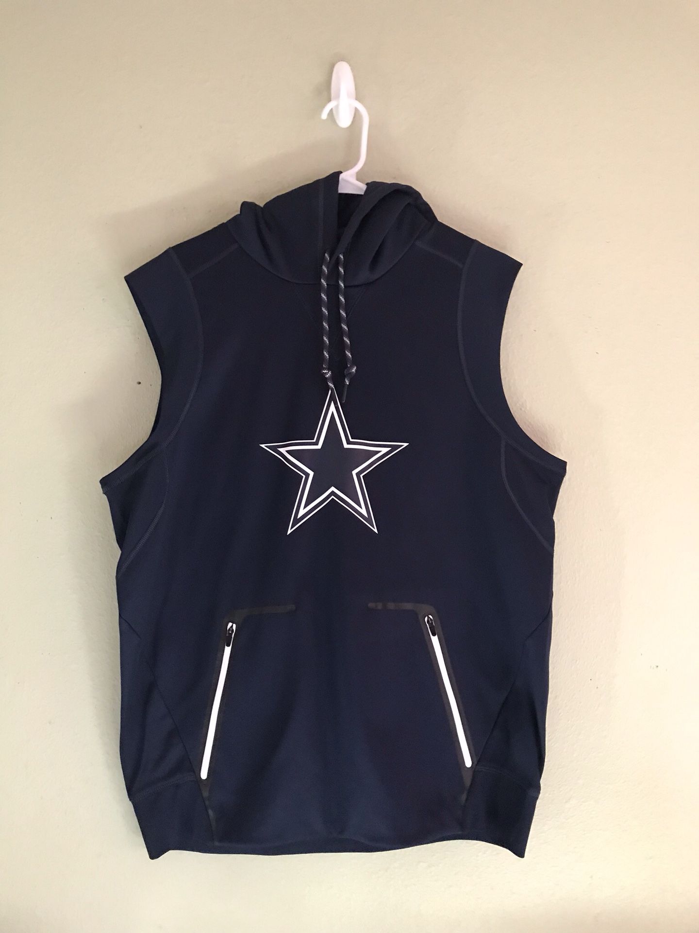 Dallas Cowboys NFL Nike Sideline Sleeveless Hoodie NWOT Men’s Medium