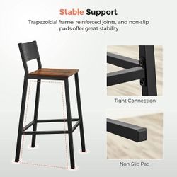 Set of 2 Bar Stools
