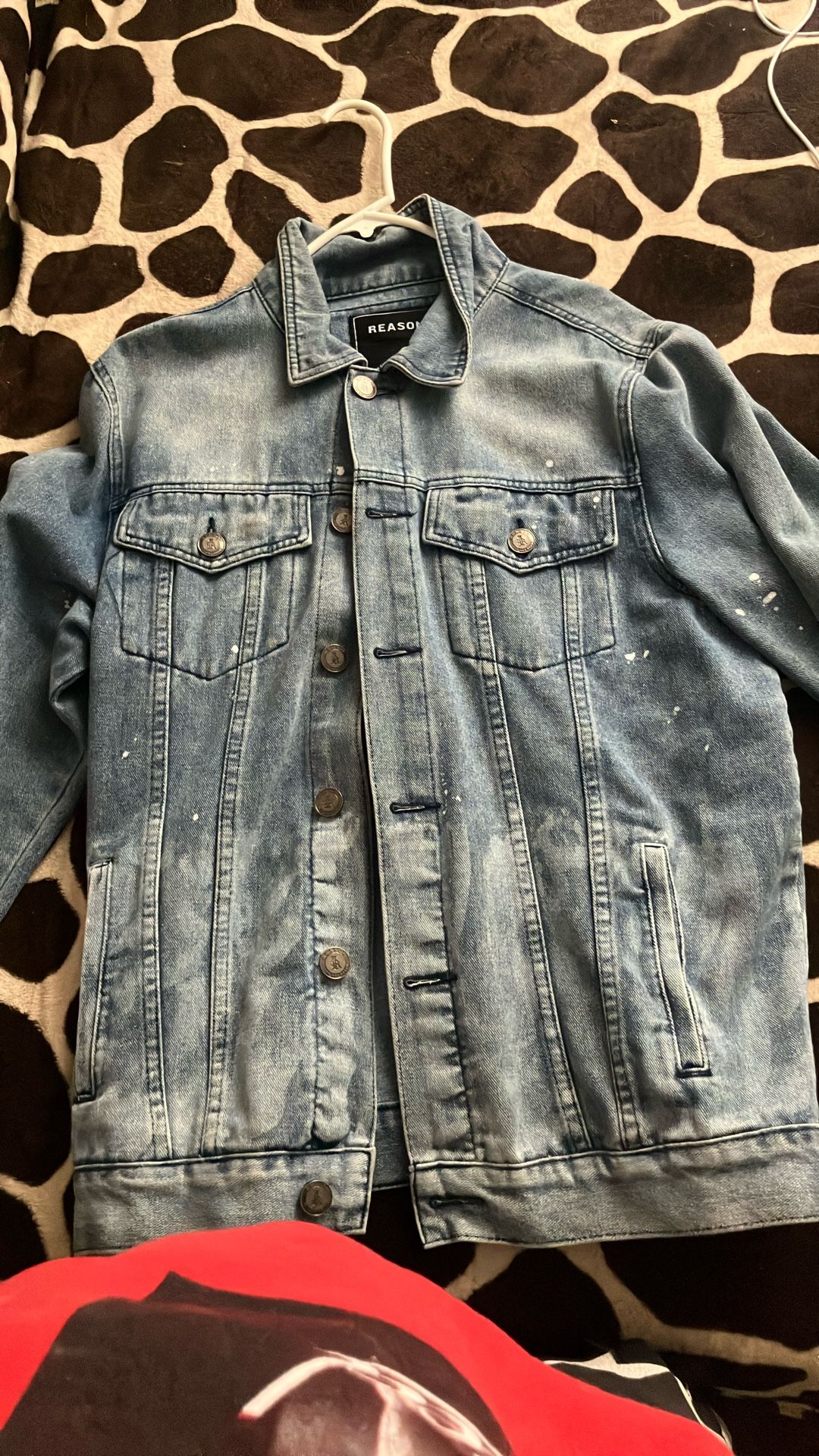 Painted Blue Jean Jacket