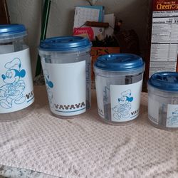 Disney Gourmet Mickey Canisters 